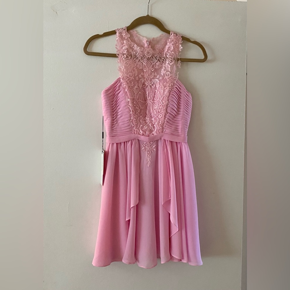 NWT JJs House Princess Halter Dress, Candy Pink Prom, Special Occasion Dress